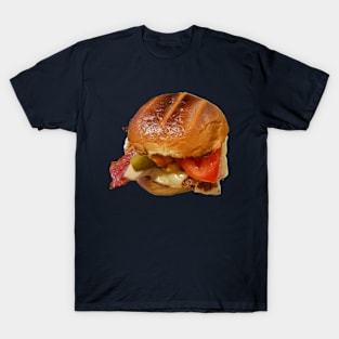 Food Chicken Burger Photo T-Shirt